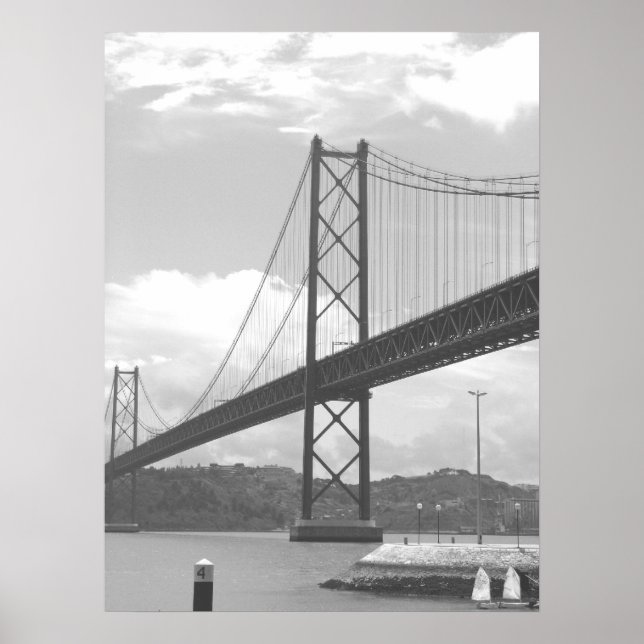 Brücke über den Tejo Poster (Vorne)