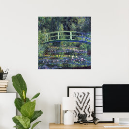 Brücke über den Wasserlilie Pond von Claude Monet Poster