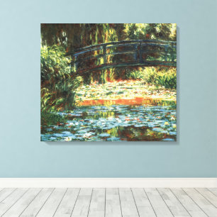 Brücke über den Wasserlilie-Teich von Claude Monet Leinwanddruck