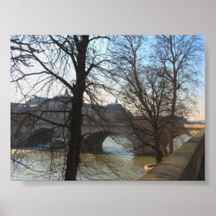 Brücke über der Seine Poster