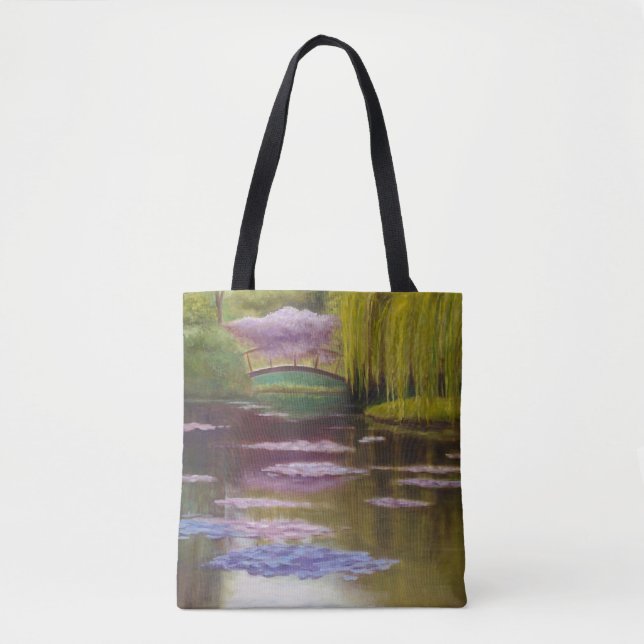 Brücke über die Monet-Teich-Tasche Tasche (Vorderseite)