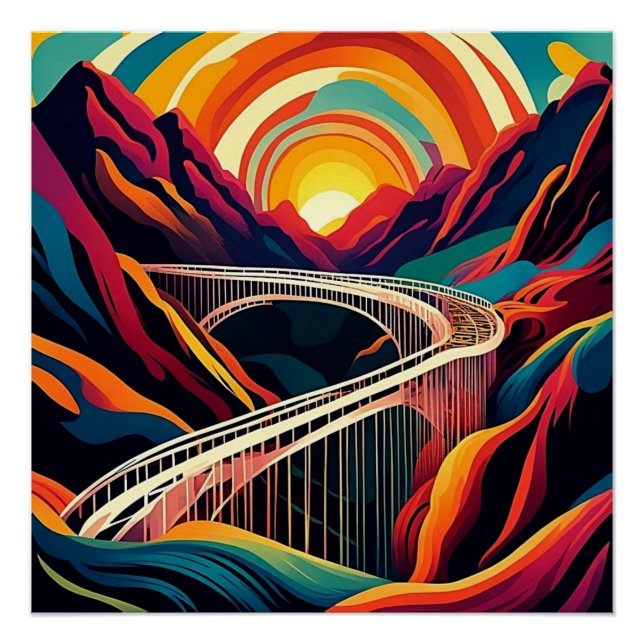 Brücke über die Schlucht 3 Poster (Vorderseite)