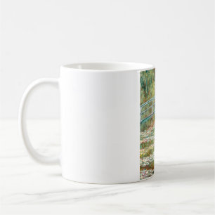 Brücke über einen Teich der Wasserlilien von Claud Kaffeetasse