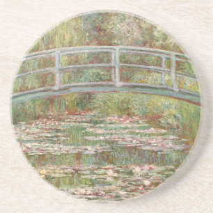 Brücke über einen Teich von Wasserläufen am Mon Getränkeuntersetzer