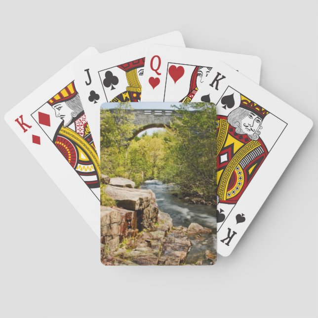 Brücke über Fluss Spielkarten (Rückseite)
