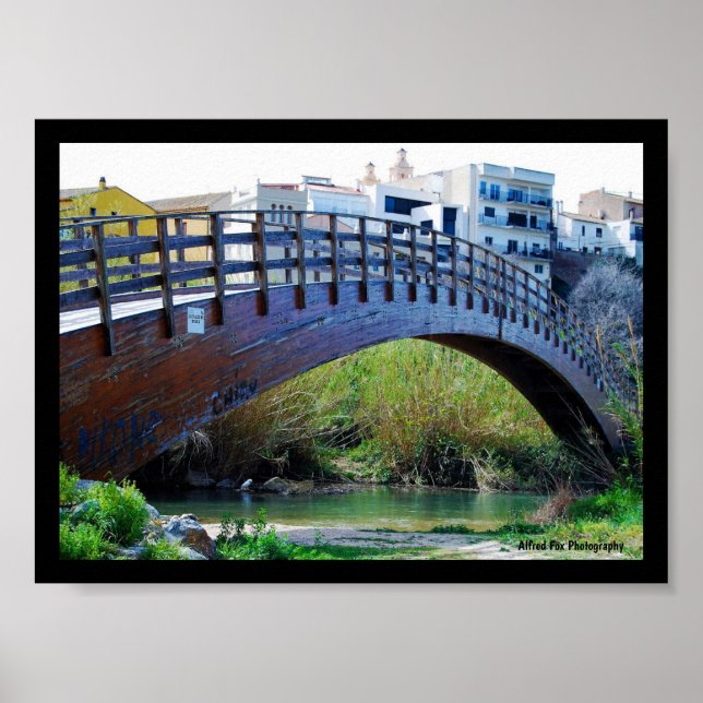Brücke über Riba-roja de Túria Poster (Vorne)