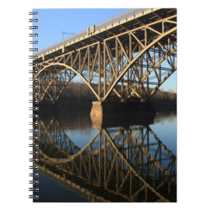 Brücke über Schuylkill Fluss Notizblock
