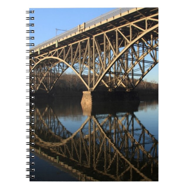 Brücke über Schuylkill Fluss Notizblock (Vorderseite)