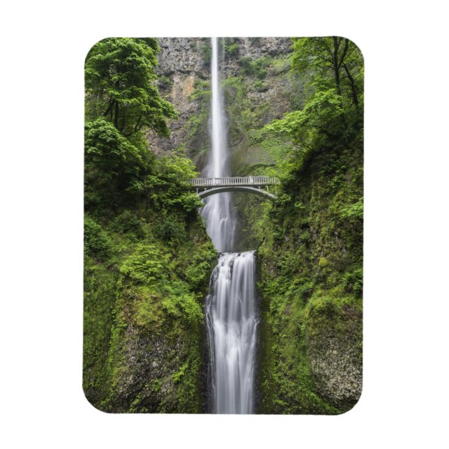 Brücke über Wasserfall Landschaft Magnet (Vertikal)