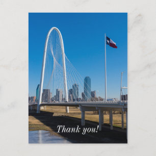 Brücke und Flagge Postkarte