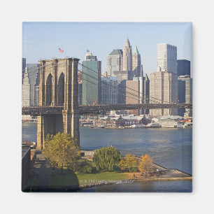 Brücke und Stadtbild Magnet