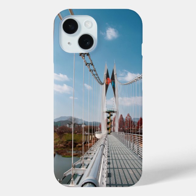 Brücke und Wolken Case-Mate iPhone Hülle (Rückseite)