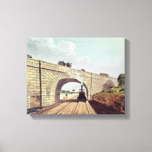 Brücke, 'von Liverpool und von Manchester Railway Leinwanddruck