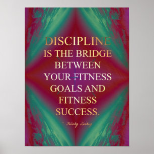 Brücke zum Erfolg der Fitness Poster