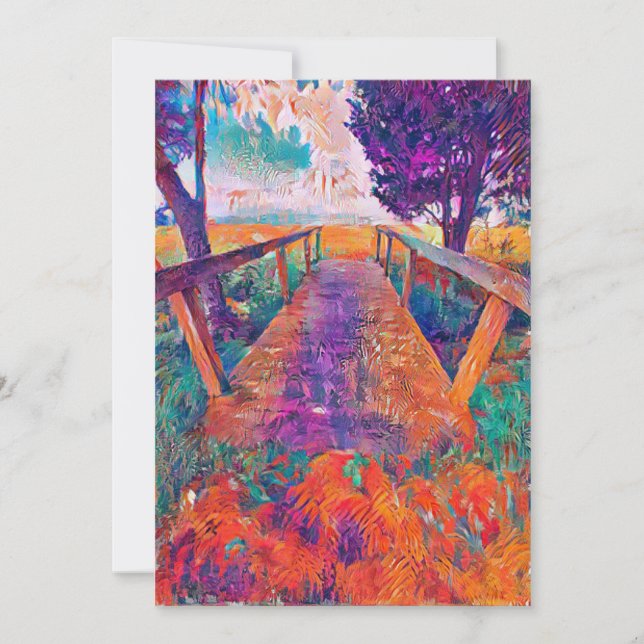 Brücke zum Frieden Dankeskarte (Vorderseite)