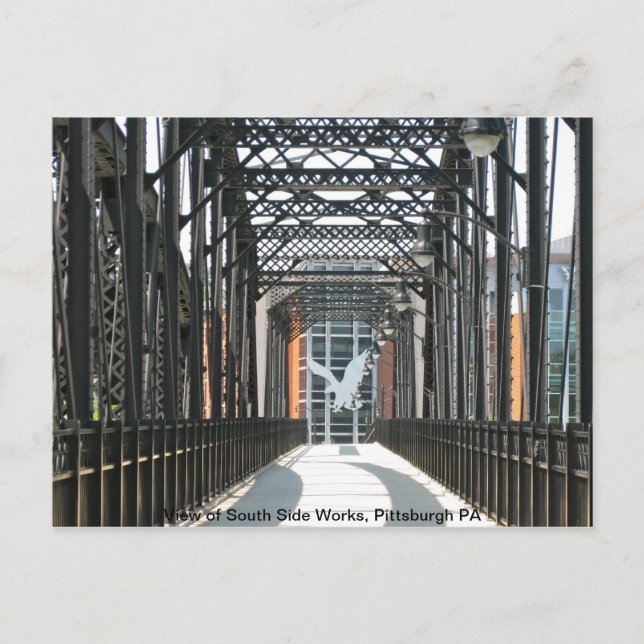 Brücke zur Südseite, Pittsburgh PA Postkarte (Vorderseite)