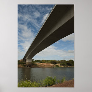 Brücke zwischen Guyana und Brasilien über den Taku Poster