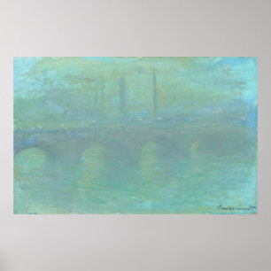 Brücken am Dusk - Claude Monet Kunstvoll wandern Poster