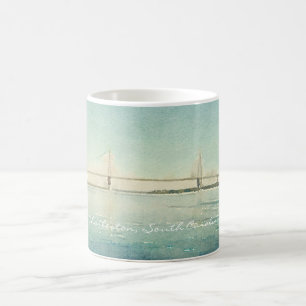 Brücken-Aquarell-Schale Charlestons South Carolin Kaffeetasse