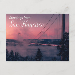Brücken Grüße aus San Francisco Postkarte