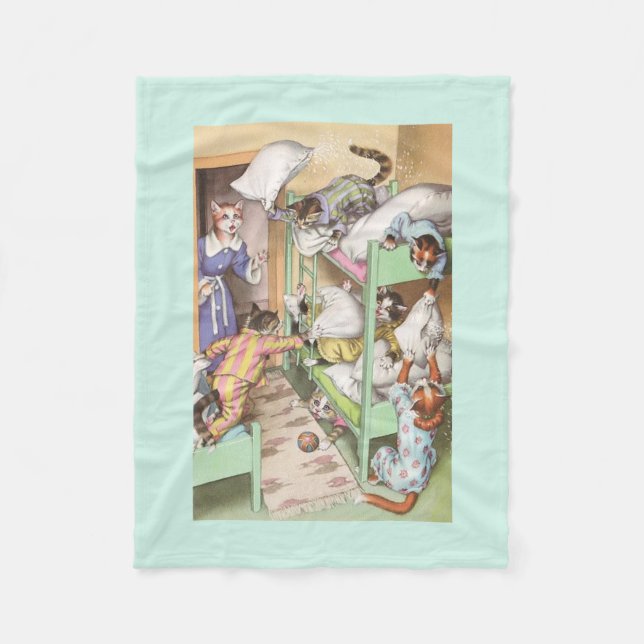 BRÜCKEN: KissenFighting - Fleece-Decke Fleecedecke (Vorderseite)