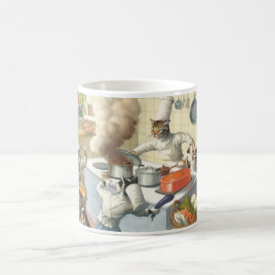 BRÜCKEN: Küchen-Katastrophen- Weiß-Tasse Kaffeetasse