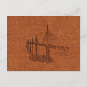 Brücken: Millau Viadukt, Frankreich Postkarte