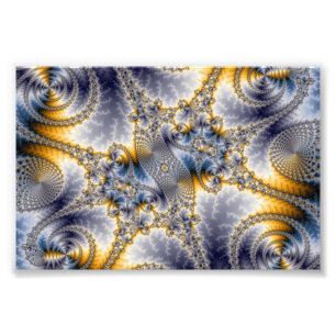 Brücken-Netz - Mandelbrot Fraktal-Kunst Fotodruck