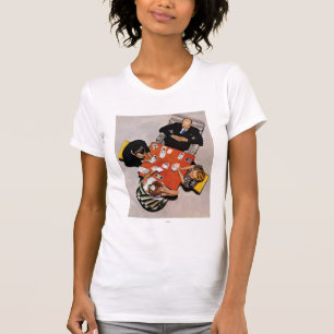 Brücken-Spiel durch Norman Rockwell T-Shirt