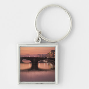 Brücken über den Arno bei Sonnenuntergang, 2 Schlüsselanhänger