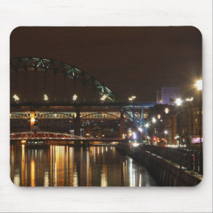 Brücken über der Tyne, England Mausunterlage Mousepad