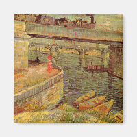 Brücken über Seine, Asniers von Vincent van Gogh