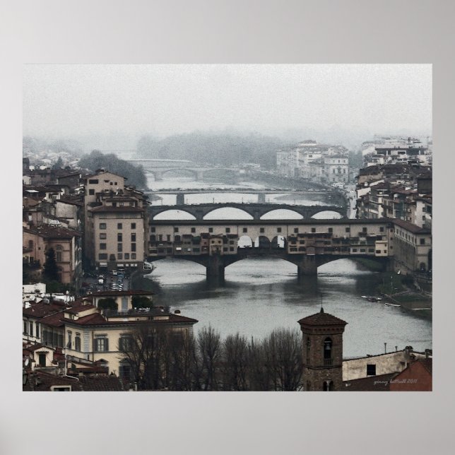 Brücken von Florenz Italien Poster (Vorne)