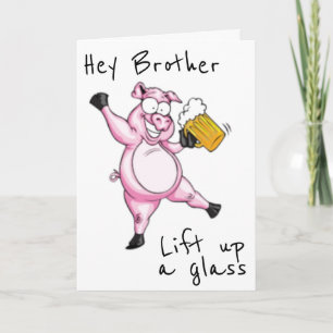 **BRUDER** BEREIT AUF FEIERN **GEBURTSTAG** KARTE