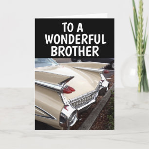 BRUDER BIRTHDAY CLASSIC CAR CADDY GREETING CARD KARTE