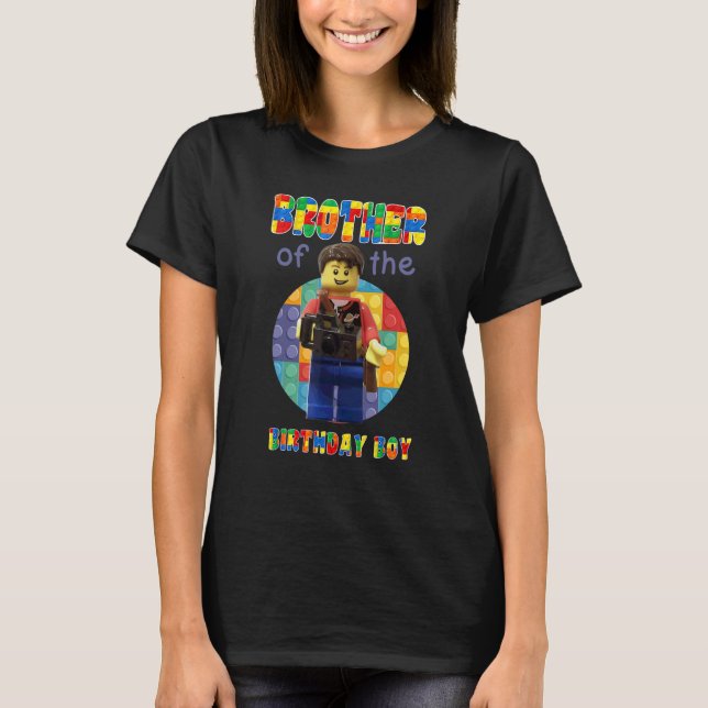 Bruder Brick Builder Blocks Meisterbauer T-Shirt (Vorderseite)