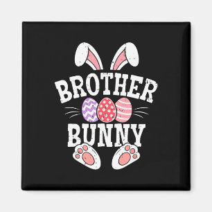 Bruder Bunny Frohen Ostertag Passende Familie Oste Magnet