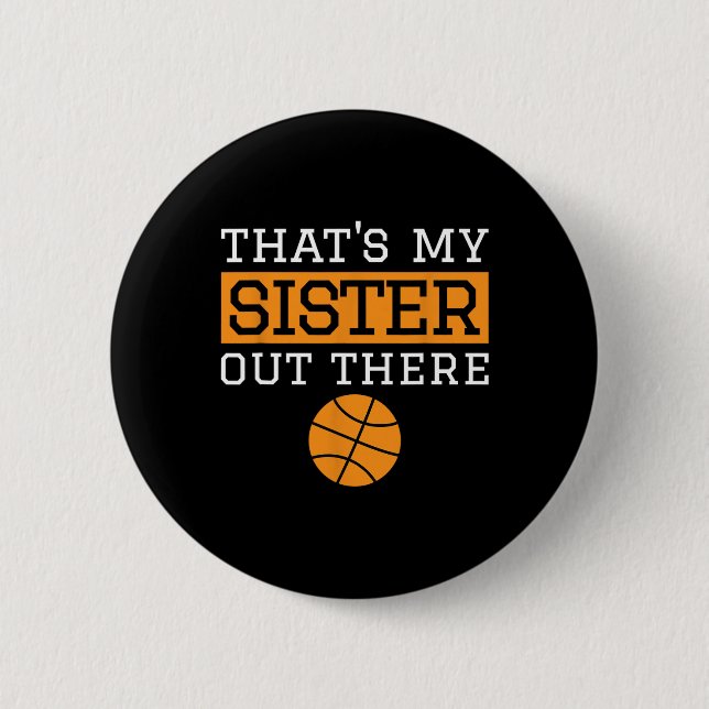 Bruder Bysketbyll Geschenk Das ist mein Schwester  Button (Vorderseite)