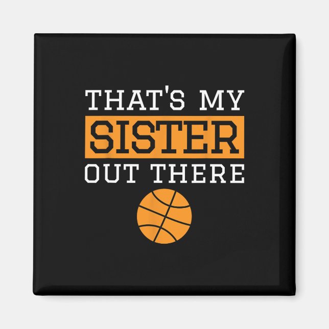 Bruder Bysketbyll Geschenk Das ist mein Schwester  Magnet (Vorne)