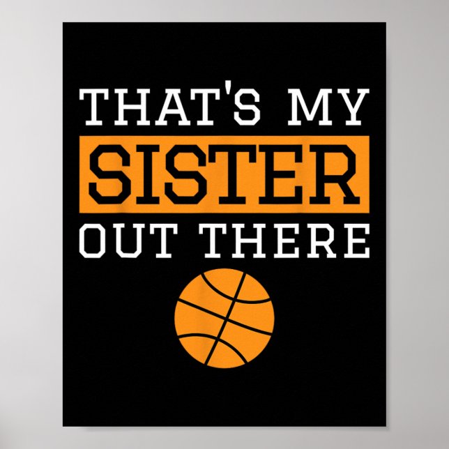 Bruder Bysketbyll Geschenk Das ist mein Schwester  Poster (Vorne)