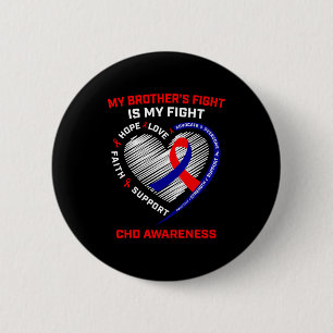 Bruder-CHD-Bewusstsein Angeborene Herzkrankheit De Button