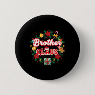 Bruder Claus Weihnachtsmann Laurel Wreath Mistle Button