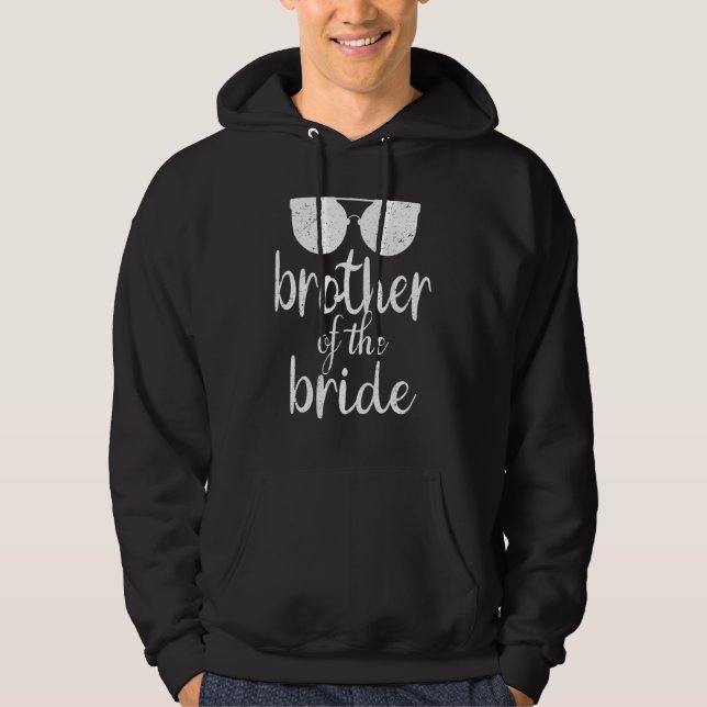 Bruder der Braut Hochzeitssonne Hoodie (Vorderseite)