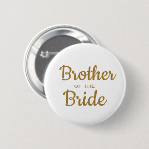 Bruder der Bride Wedding Custom Button