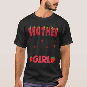 Bruder der Erdbeere erstes Geburtstagsmädchen Erdb T-Shirt