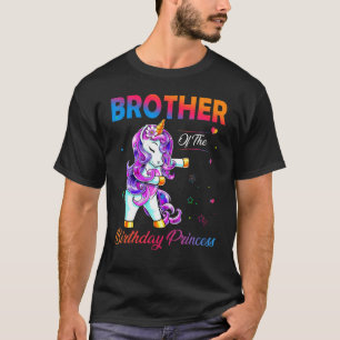 Bruder der Geburtstagsprinzessin, die Einhorn blüh T-Shirt