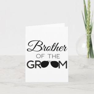 Bruder der Groom-Hochzeitspartei-Ehe Karte