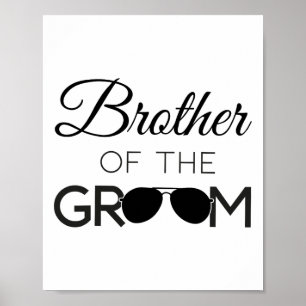 Bruder der Groom-Hochzeitspartei-Ehe Poster