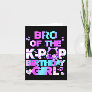 Bruder der K-Pop-Birthday-Girls Koreanische Musik  Karte