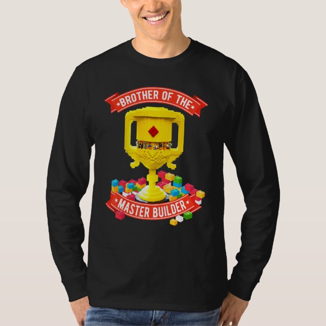 Bruder der Master Builder Gebäude Block Famile T-Shirt (Vorderseite)